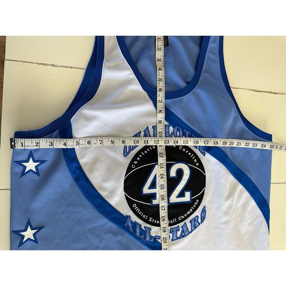 Official Street Ball All Stars Charlotte North Carolina Size 52 #42 JERSEY blue - Picture 6 of 9